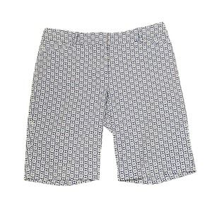 Talbots‎ The Weekend Shorts Size 4 Blue White Pattern Cotton Stretch 32X10